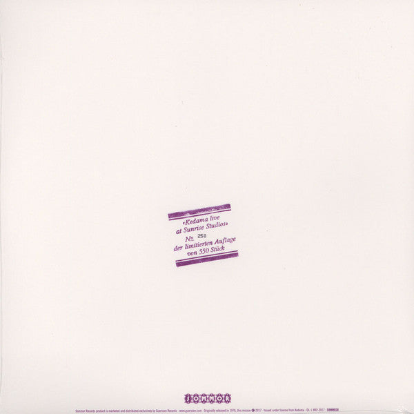 Kedama - Live At Sunrise Studios (VINYL LP) | NEW Mint (M) Mint (M)-The Happy Cap
