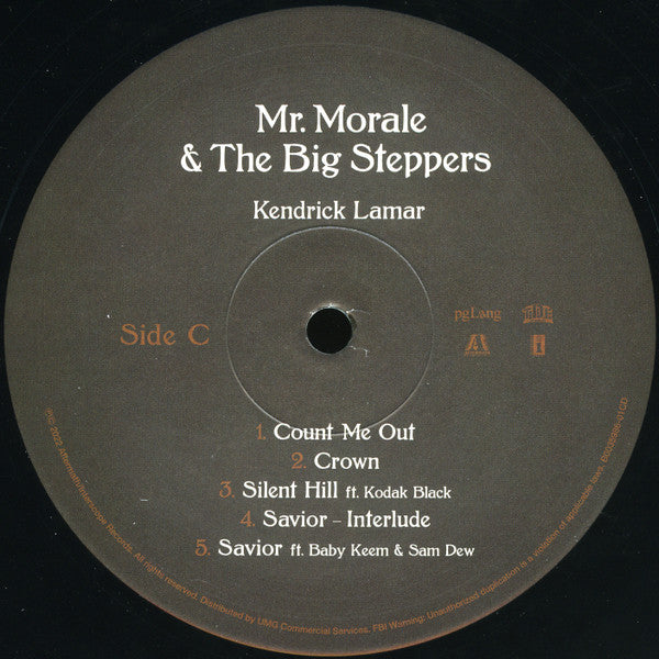 Kendrick Lamar Mr. Morale & The Big Steppers pgLang, Top Dawg Entertainment, Aftermath Entertainment, Interscope Records 2xLP, Album, 180 Mint (M) Mint (M)-The Happy Cap