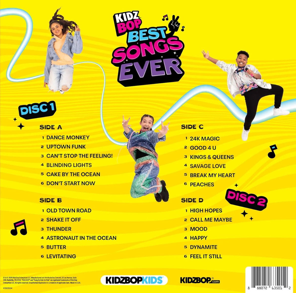 Kidz Bop Kids - Kidz Bop: Best Songs Ever (Limited Edition, Amazon Exclusive, Translucent Blue Colored Vinyl) (2 Lp's) |-The Happy Cap
