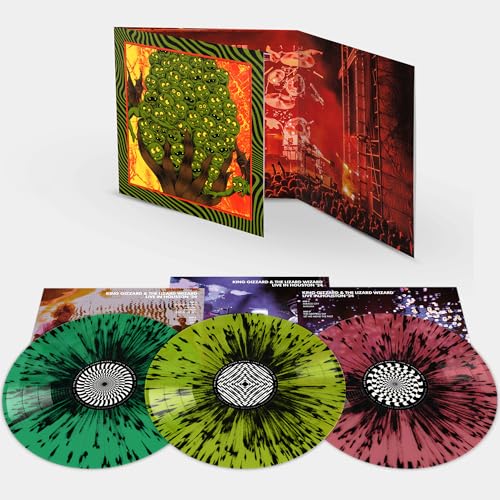 King Gizzard & The Lizard Wizard - King Gizzard - Live In Houston '24 (Triple Gatefold - Splatter Vinyl) [3Lp] | Mint (M) Mint (M)-The Happy Cap