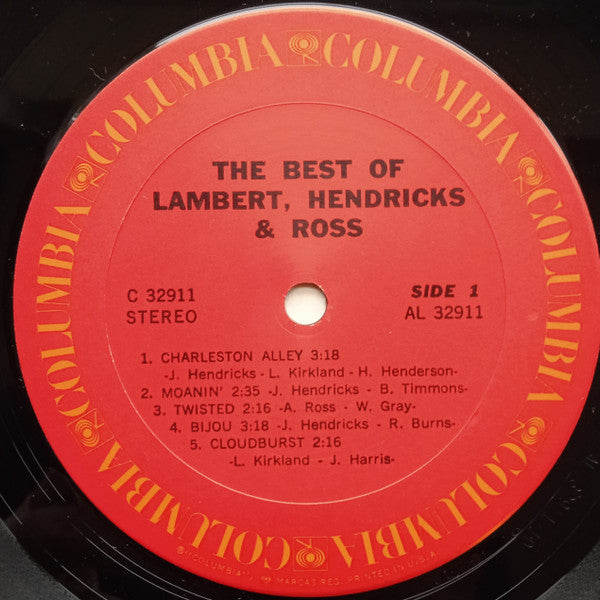 Lambert, Hendricks & Ross - The Best Of Lambert, Hendricks & Ross | Near Mint (NM) Very Good Plus (VG+)-The Happy Cap