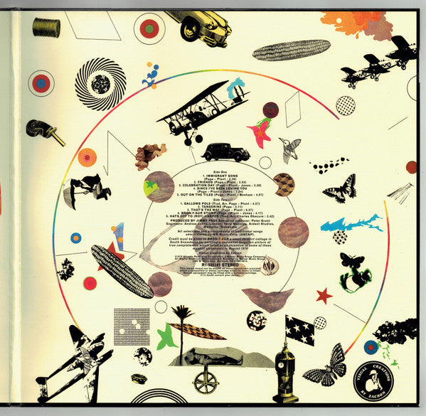 Led Zeppelin Led Zeppelin III Atlantic LP, Album, RE, RM, 180 Mint (M) Mint (M)-The Happy Cap
