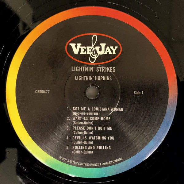 Lightnin' Hopkins - Lightnin' Strikes | Mint (M) Mint (M)-The Happy Cap