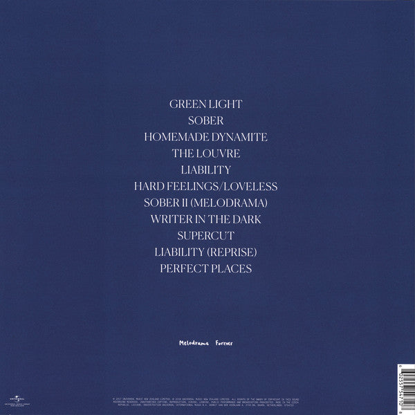 Lorde Melodrama Universal Music Group New Zealand, Universal Music Group New Zealand LP, Album Mint (M) Mint (M)-The Happy Cap
