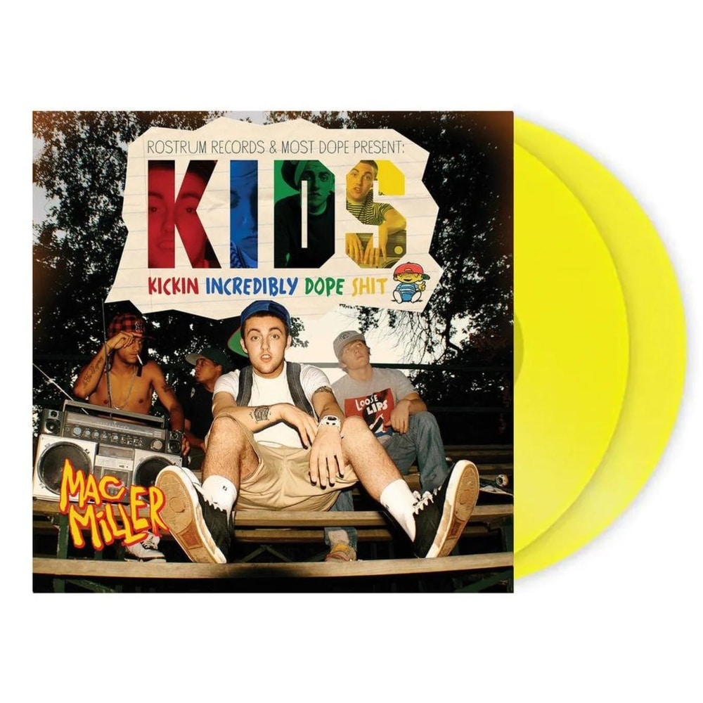 Mac Miller - K.I.D.S. (TRANSLUCENT YELLOW VINYL) | Mint (M) Mint (M)-The Happy Cap