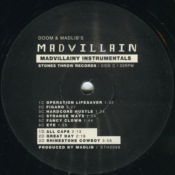Madvillain (MF DOOM + Madlib) - Madvillainy Instrumentals | Mint (M) Mint (M)-The Happy Cap