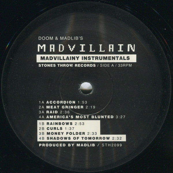 Madvillain (MF DOOM + Madlib) - Madvillainy Instrumentals | Mint (M) Mint (M)-The Happy Cap