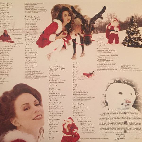 Mariah Carey Merry Christmas Columbia, Legacy LP, Album, Ltd, RE, Red Mint (M) Mint (M)-The Happy Cap