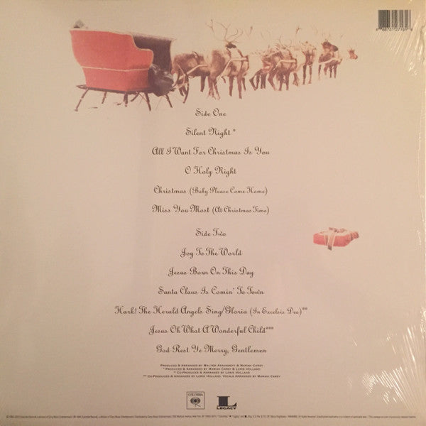 Mariah Carey Merry Christmas Columbia, Legacy LP, Album, Ltd, RE, Red Mint (M) Mint (M)-The Happy Cap