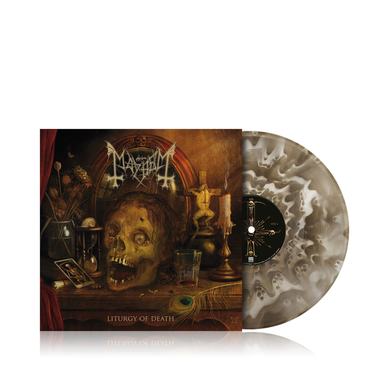 Mayhem - Liturgy Of Death (Indie Exclusive) (Lp-Booklet) [Black Ice Ghost Vinyl] |-The Happy Cap