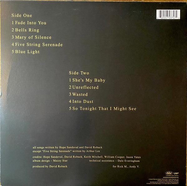 Mazzy Star So Tonight That I Might See Capitol Records LP, Album, RE Mint (M) Mint (M)-The Happy Cap