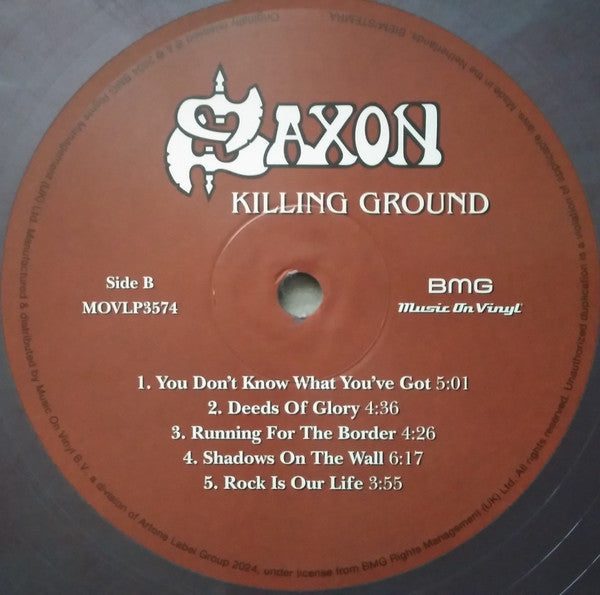 Saxon - Killing Ground (COLOR VINYL) | Mint (M) Mint (M)-The Happy Cap