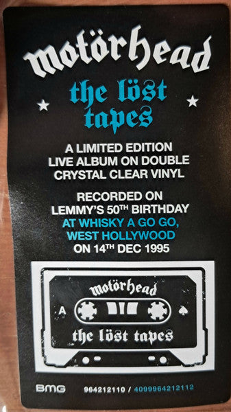 Motorhead - Lost Tapes Vol. 7: Lemmy's 50th Birthday, Live In West Hollywood 1995 (RSD CLEAR VINYL 2xLP BMG RIGHTS MANAGEMEN 2026) | NEW Mint (M) Mint (M)-The Happy Cap