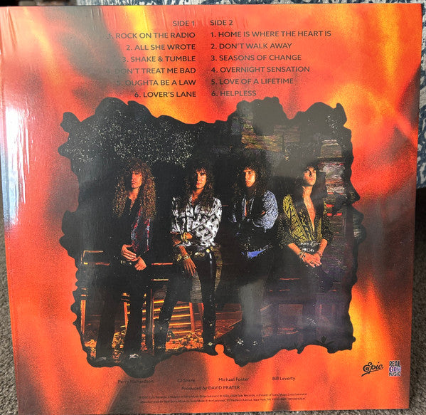 Firehouse - Firehouse (SMOKE & FIRE VINYL)*CREASED* | Mint (M) Excellent (EX)-The Happy Cap