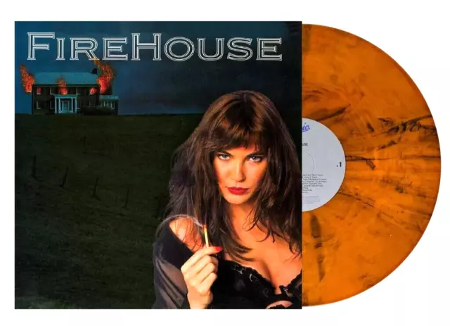 Firehouse - Firehouse (SMOKE & FIRE VINYL)*CREASED* | Mint (M) Excellent (EX)-The Happy Cap