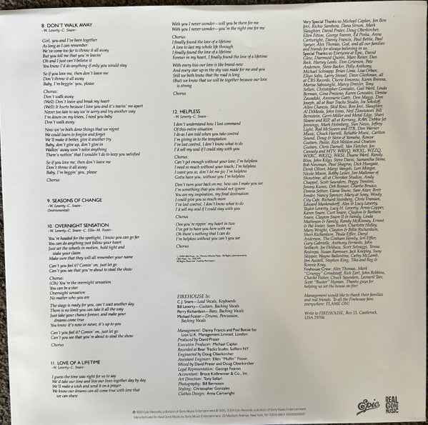 Firehouse - Firehouse (SMOKE & FIRE VINYL)*CREASED* | Mint (M) Excellent (EX)-The Happy Cap