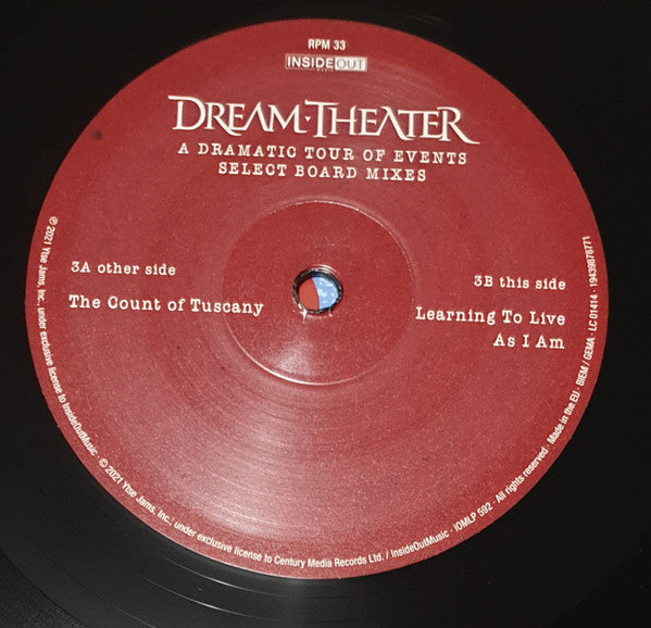 Dream Theater - A Dramatic Tour Of Events - Select Board Mixes (3xVINYL+2xCD) | Mint (M) Mint (M)-The Happy Cap
