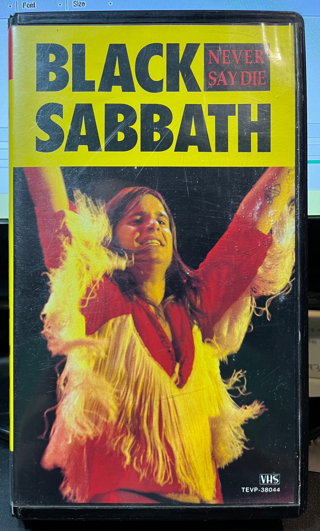 Black Sabbath - NEVER SAY DIE / RECORDED LIVE 1978 (VHS TAPE) |-The Happy Cap