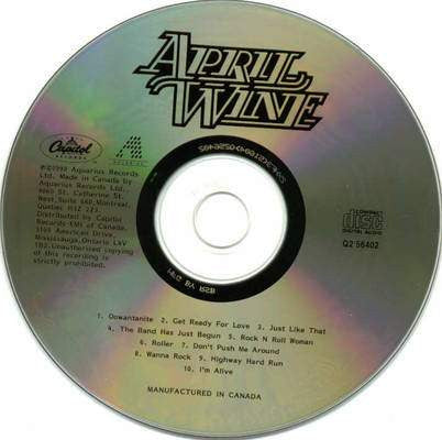 April Wine - Oowatanite (CD) | Excellent (EX) Excellent (EX)-The Happy Cap