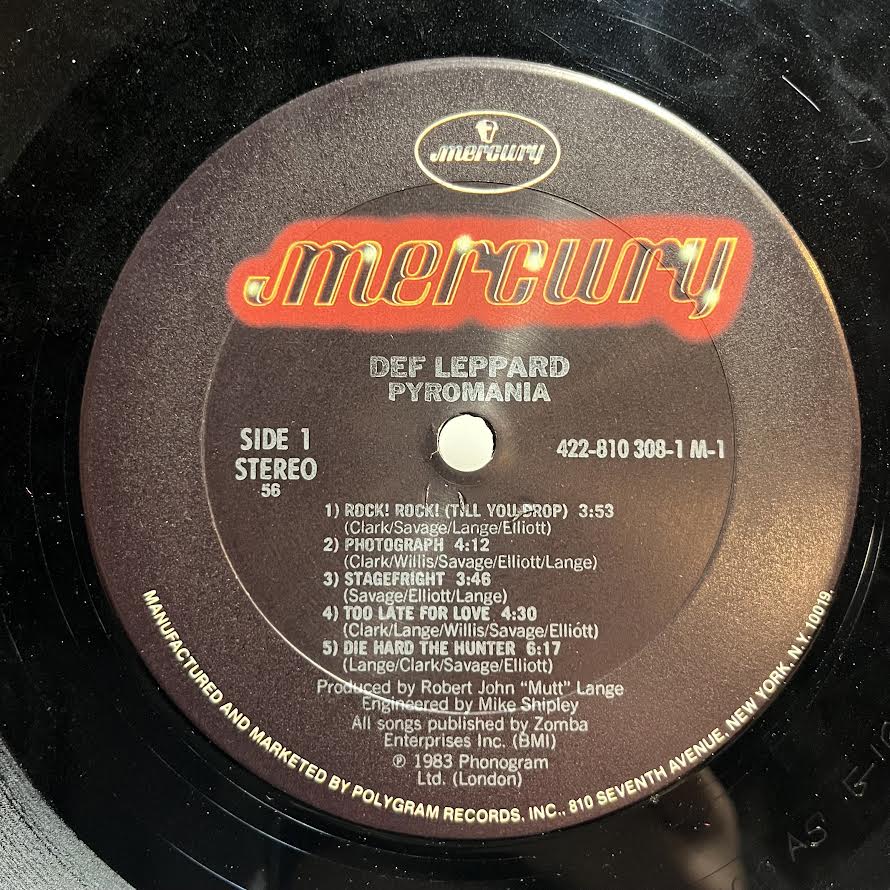 Def Leppard - Pyromania (VINYL) | Near Mint- (NM-) Near Mint (NM)-The Happy Cap