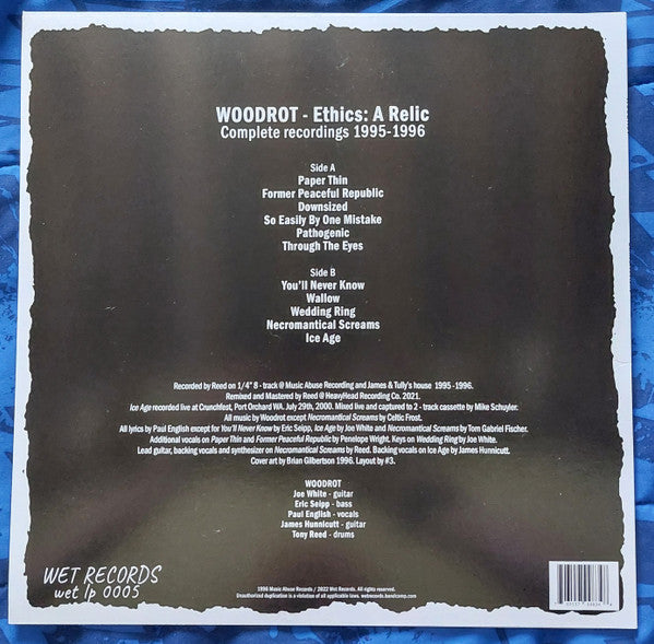 Woodrot - Ethics - A Relic (VINYL) | Near Mint+ (NM+) Mint (M)-The Happy Cap