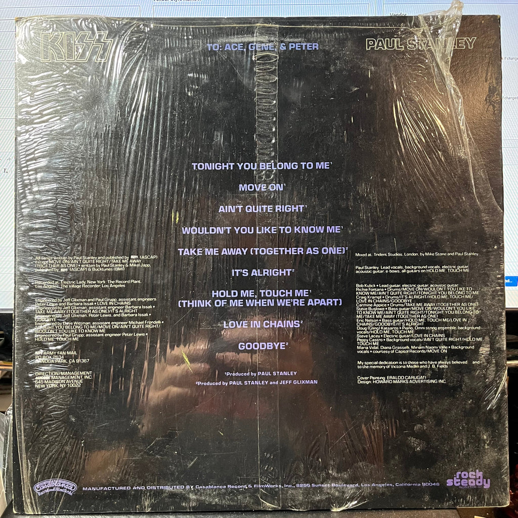 Kiss - Paul Stanley (VINYL & POSTER) | Near Mint- (NM-)-The Happy Cap