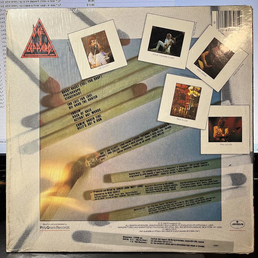 Def Leppard - Pyromania (VINYL) | Near Mint- (NM-) Near Mint (NM)-The Happy Cap
