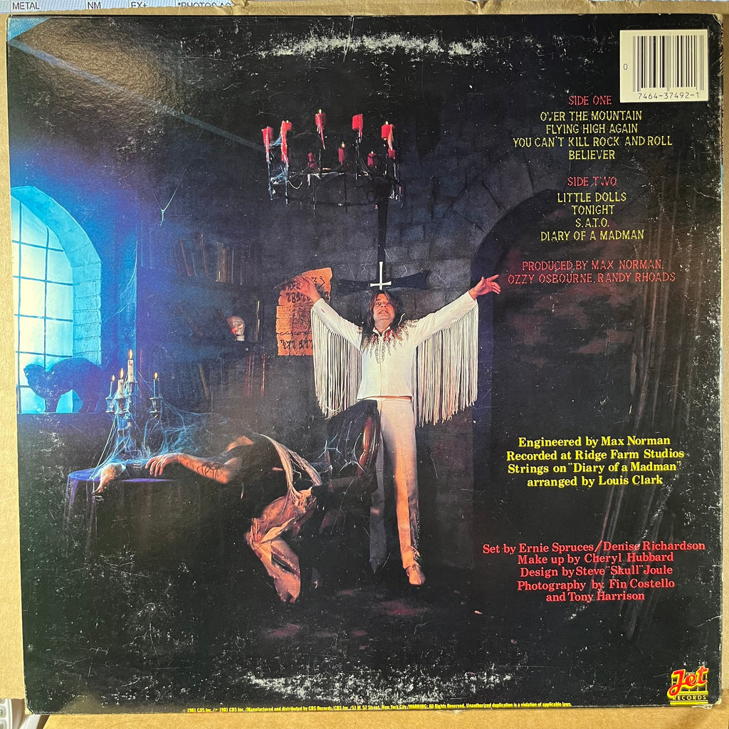 Ozzy Osbourne - Diary Of A Madman (VINYL) | Near Mint (NM or M-) Very Good Plus (VG+)-The Happy Cap