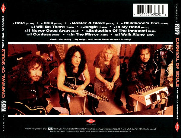Kiss - Carnival Of Souls: The Final Sessions (CD) | Near Mint (NM) Near Mint (NM)-The Happy Cap