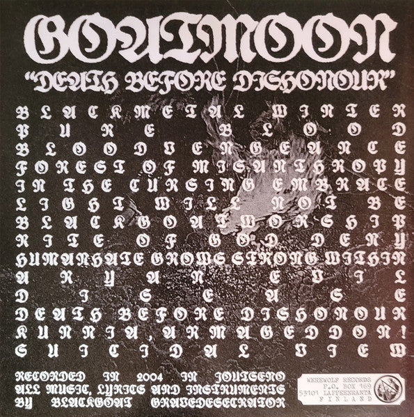 Goatmoon - Death Before Dishonour (VINYL) | Near Mint (NM or M-) Near Mint (NM)-The Happy Cap