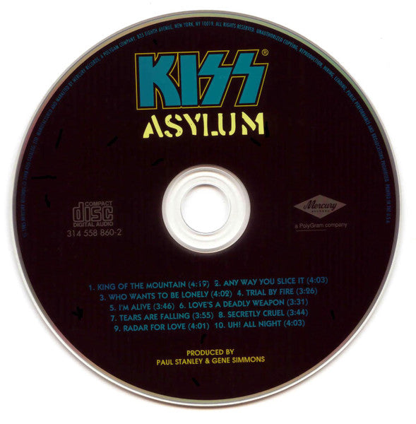 Kiss - Asylum (CD) | Near Mint (NM) Near Mint (NM)-The Happy Cap