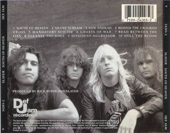 Slayer - South Of Heaven (CD) | Near Mint (NM or M-)-The Happy Cap