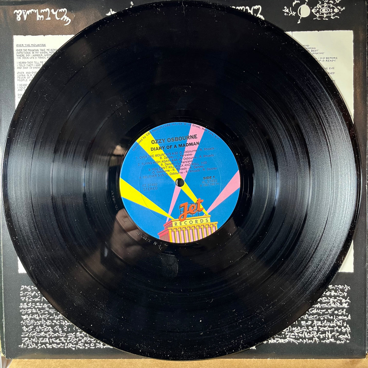 Ozzy Osbourne - Diary Of A Madman (VINYL) | Near Mint (NM or M-) Very Good Plus (VG+)-The Happy Cap