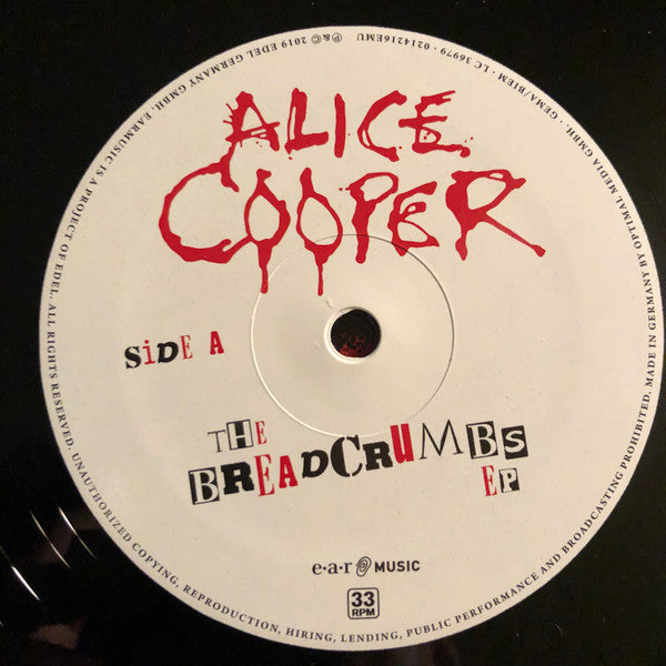 Alice Cooper (2) - The Breadcrumbs EP (10" VINYL) | Near Mint (NM or M-) Near Mint (NM)-The Happy Cap
