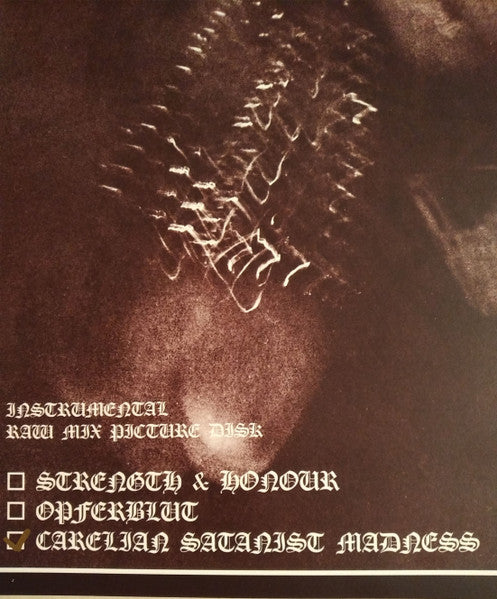 Carelian Satanist Madness (Instrumental Raw Mix) (*NO OBI* VINYL) | Near Mint (NM) Near Mint (NM)-The Happy Cap