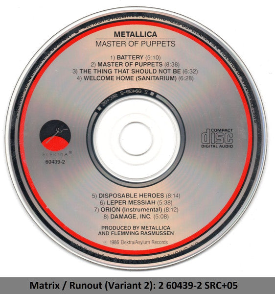 Metallica - Master Of Puppets (CD) | Very Good Plus (VG+)-The Happy Cap