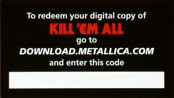 Metallica Kill 'Em All Blackened LP, Album, RE, RM Mint (M) Mint (M)-The Happy Cap