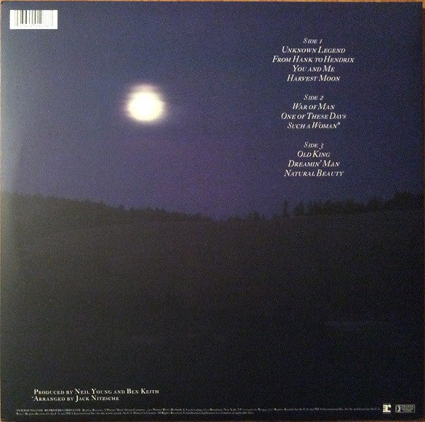 Neil Young Harvest Moon Reprise Records LP + LP, S/Sided, Etch + Album, RSD, RE Mint (M) Mint (M)-The Happy Cap