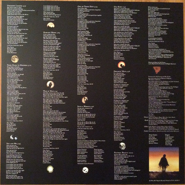 Neil Young Harvest Moon Reprise Records LP + LP, S/Sided, Etch + Album, RSD, RE Mint (M) Mint (M)-The Happy Cap