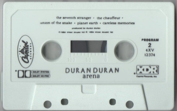 Duran Duran - Arena *CASSETTE* | Near Mint (NM) Near Mint (NM)-The Happy Cap