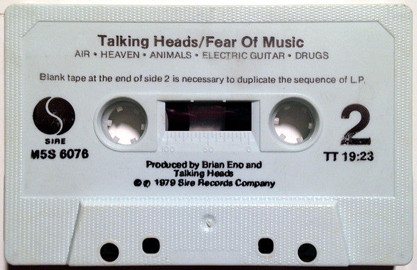 Talking Heads - Fear Of Music *CASSETTE* | Near Mint (NM) Near Mint (NM)-The Happy Cap