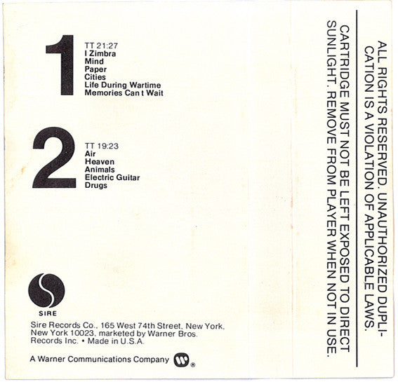 Talking Heads - Fear Of Music *CASSETTE* | Near Mint (NM) Near Mint (NM)-The Happy Cap