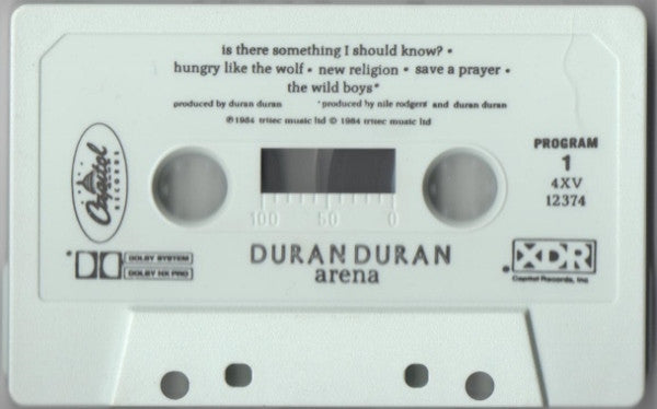 Duran Duran - Arena *CASSETTE* | Near Mint (NM) Near Mint (NM)-The Happy Cap