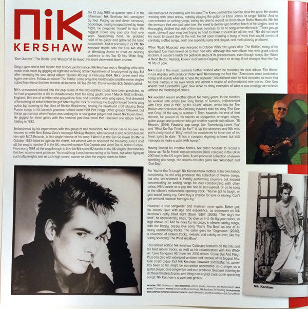 Nik Kershaw - Collected | Mint (M) Mint (M)-The Happy Cap