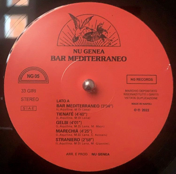 Nu Genea - Bar Mediterraneo (VINYL) | Mint (M) Mint (M)-The Happy Cap