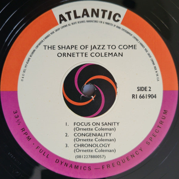 Ornette Coleman - The Shape Of Jazz To Come (VMP VINYL) | Mint (M) Mint (M)-The Happy Cap