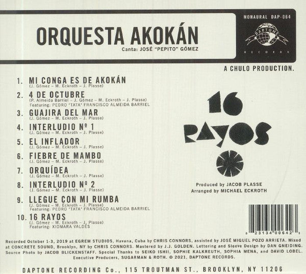 Orquesta Akokán - 16 Rayos | Mint (M) Mint (M)-The Happy Cap