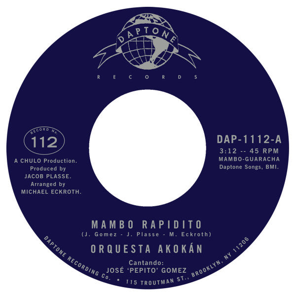 Mambo Rapidito / Un Tabaco Para Elegua (VINYL 7") | Mint (M) Generic-The Happy Cap