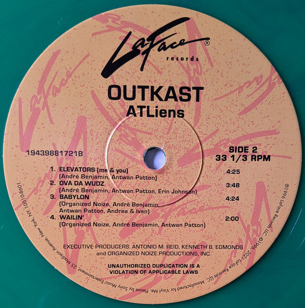 OutKast - ATLiens (VMP | NEON GREEN & BLUE GALAXY VINYL) | Mint (M) Mint (M)-The Happy Cap