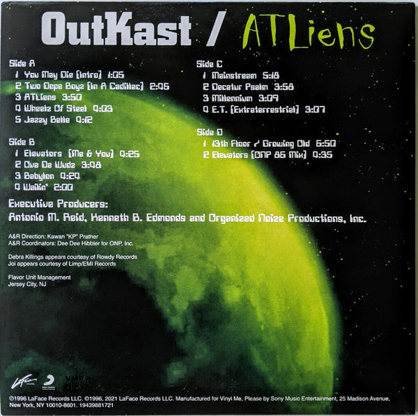 OutKast - ATLiens (VMP | NEON GREEN & BLUE GALAXY VINYL) | Mint (M) Mint (M)-The Happy Cap